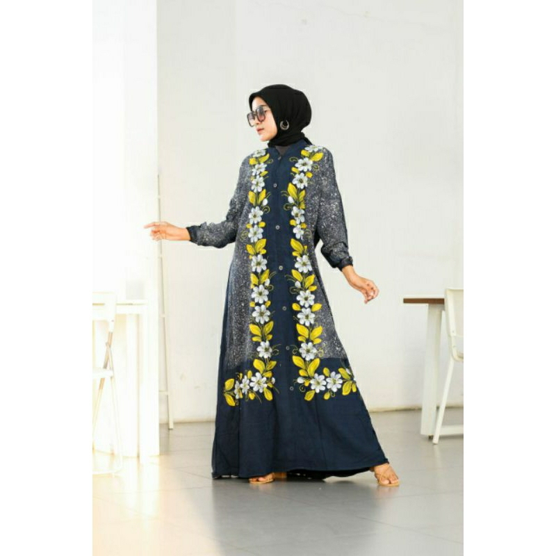 gamis twill motif kekinian gamis twill jumbo/ gamis twill standard