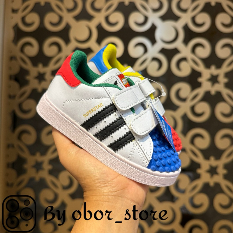 Sepatu Adidas x lego superstar sepatu anak sneaker kids
