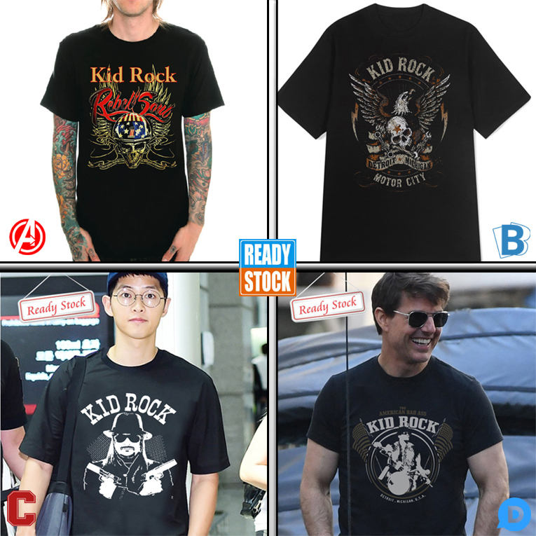 Kaos Kid Rock Tshirt Casual 100% Cotton