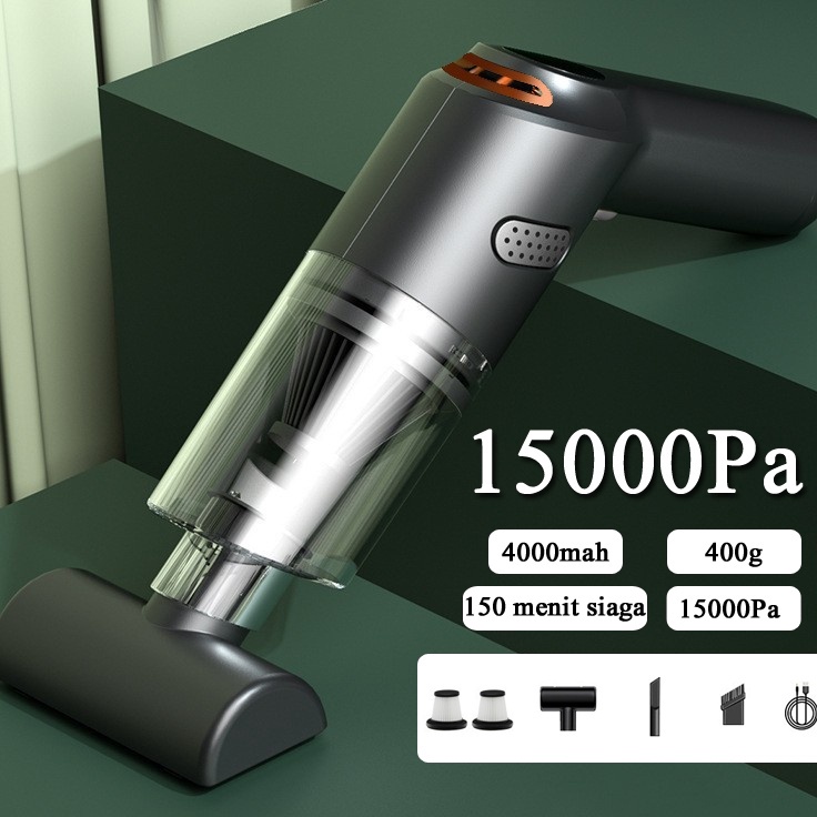 Dms Vacum Cleaner Portable Alat Penyedot Debu Mobil Listrik15Pa Mini Wireless Vacuum Cleaner Lantai 