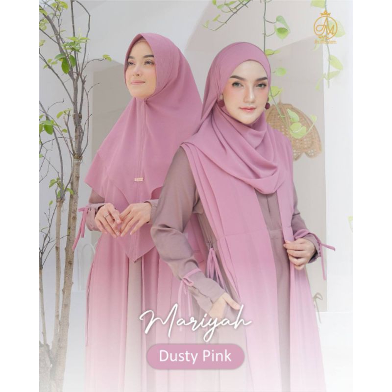 Gamis Mariyah as moslem // gamis two-tone lucu