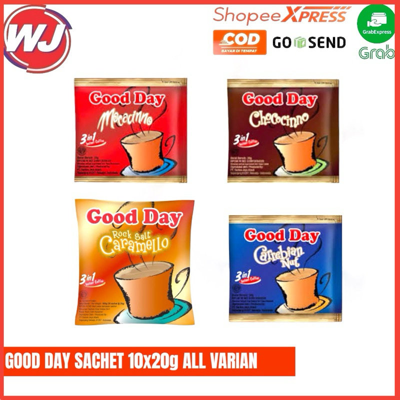 

GOOD DAY COFFEE SACHET 10x20g ALL VARIAN