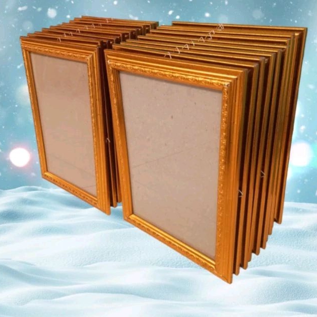 PIGURA GOLD || FRAME EMAS 10R / sertifikat A4 21 cm x 31 cm