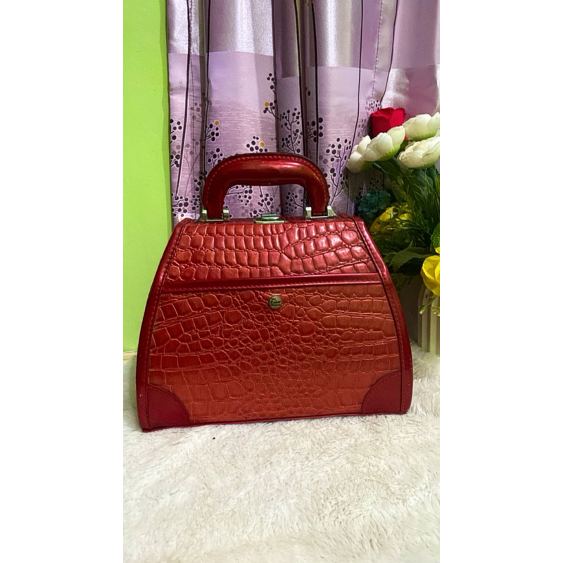 tas koper make up croco beauty case the color institude preloved keren