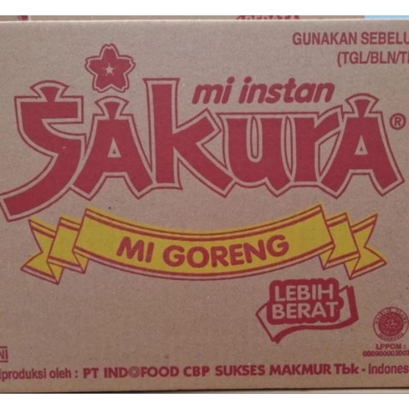 

Mie sakura goreng 1 dus isi 40 bks