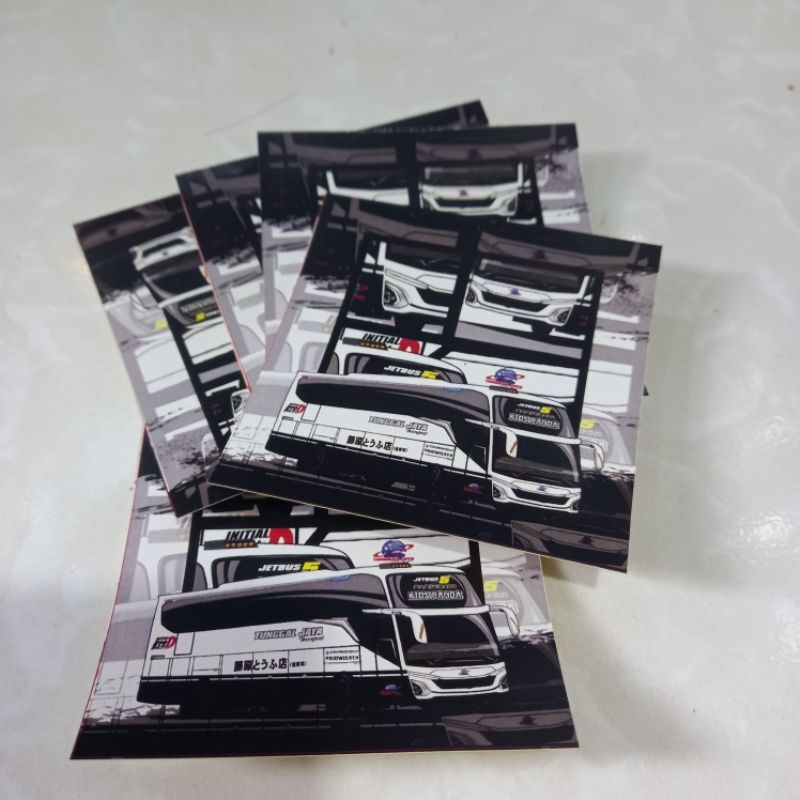 5 sticker bus stiker bis mirror kids panda jb 5 jetbus 5 kotak tumpuk background hitam