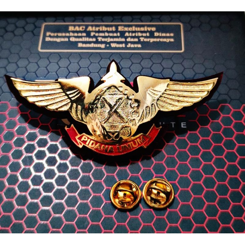 brivet wing PIDUM KEJAKSAAN TU asli BAC ATRIBUT