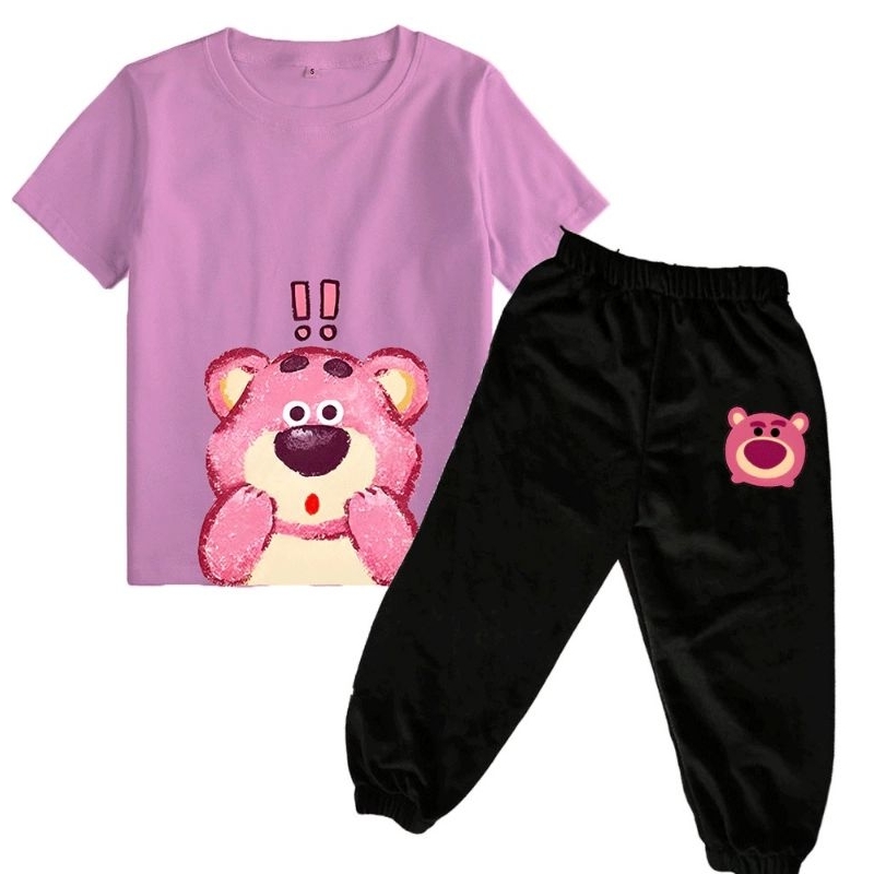 Kaos anak Setelan joger anak Baju tidur anak Perempuan Lotso Toy 1-9 tahun