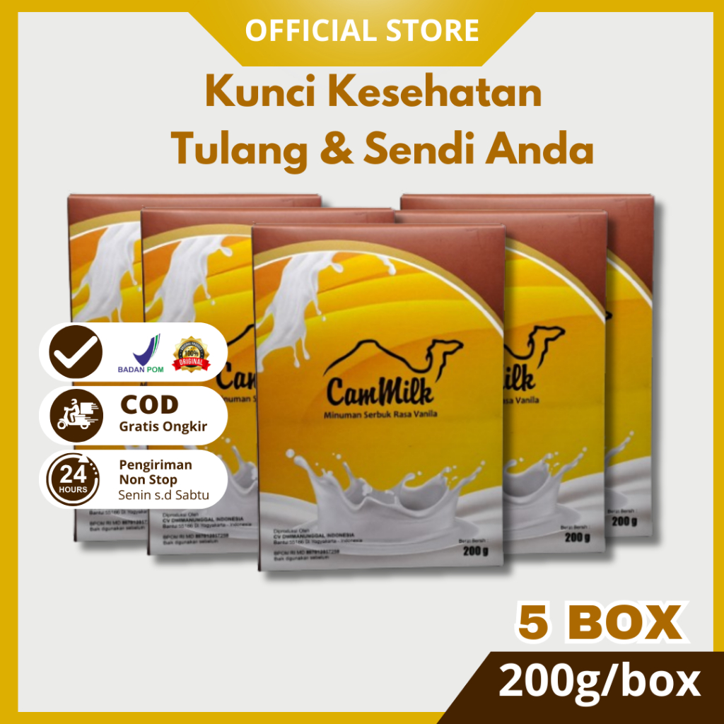 

Cammilk 5 Box Susu Unta BPOM
