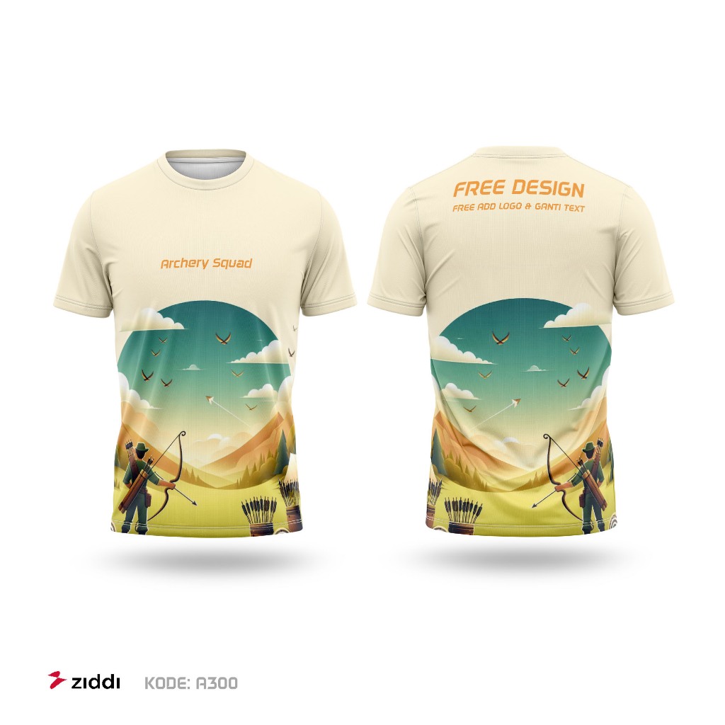 Kaos Jersey Panahan Archery Custom Dryfit Fullprint FREE DESAIN 300