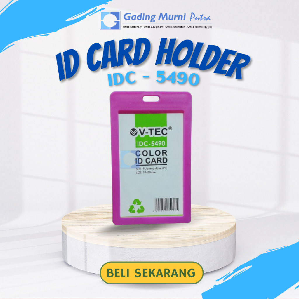 

V -TEC ID CARD HOLDER ICH - 5490 (3 PCS) COLOUR DENGAN TALI