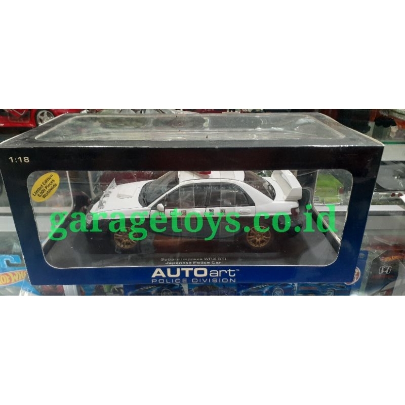 Autoart 1:18 Diecast Subaru Impreza WRX STi Japanese Police Car Limited Edition