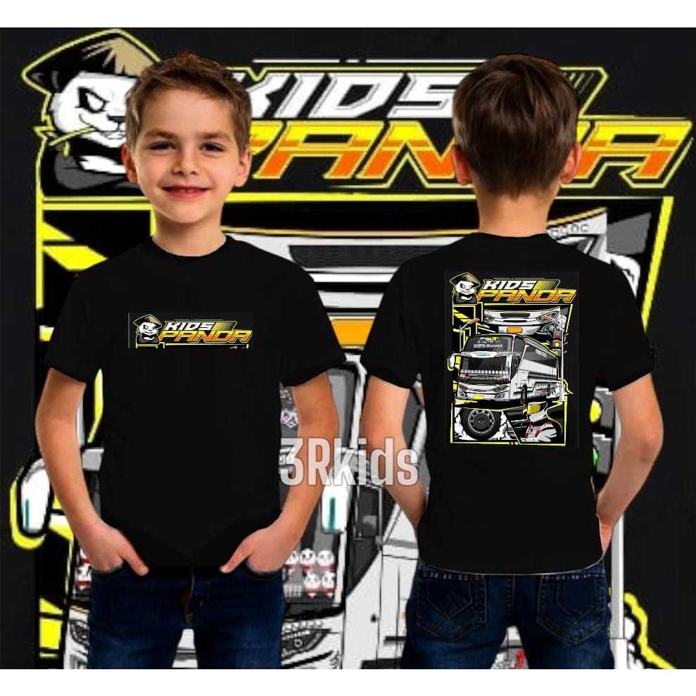 kaos distro anak kids panda bus