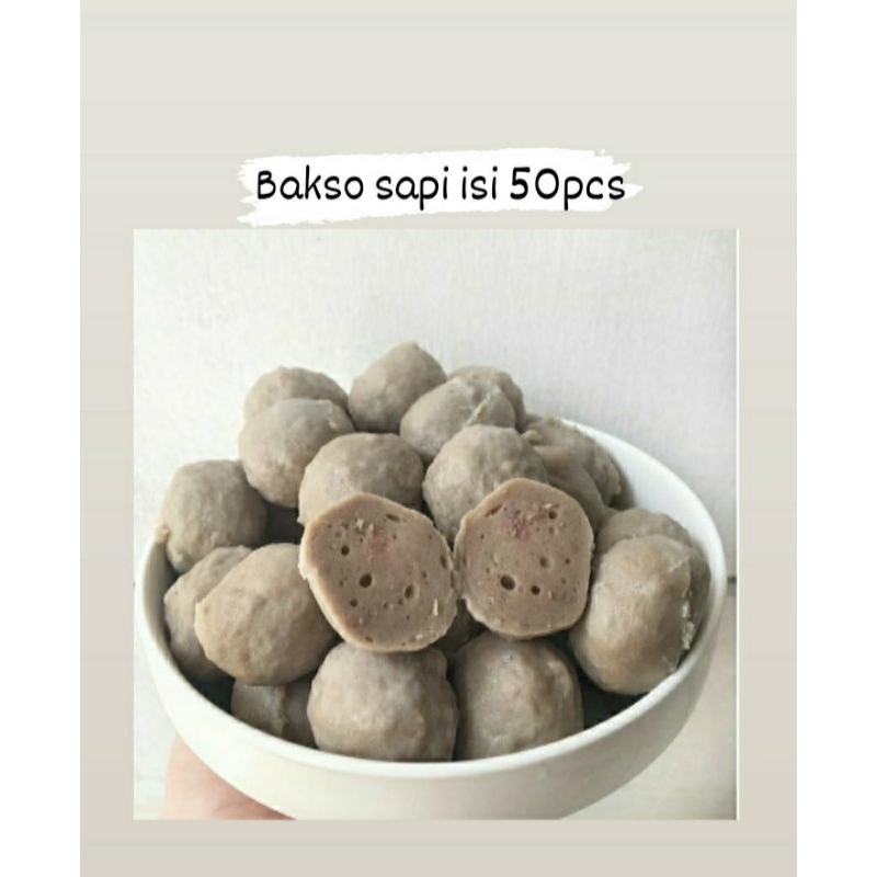 

Bakso Sapi homemade isi 50pcs Aba catering