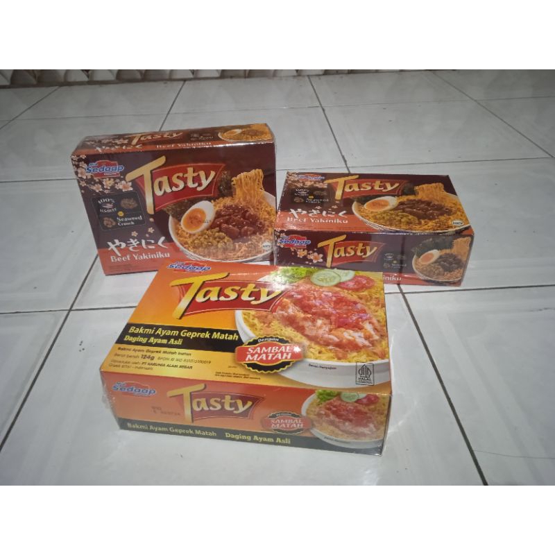 

Mie tasty 120gr kartonan 1karton isi 12box