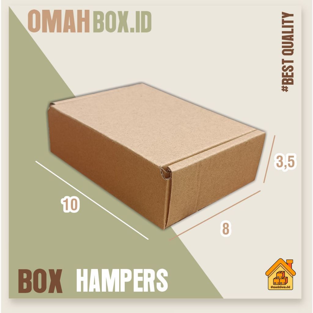 

Kardus Box Hampers 10X8X3,5 cm E FLUTE | kardus box polos | kardus diecut | box diecut | box hampers | box gift | kardus baju | kardus dus box