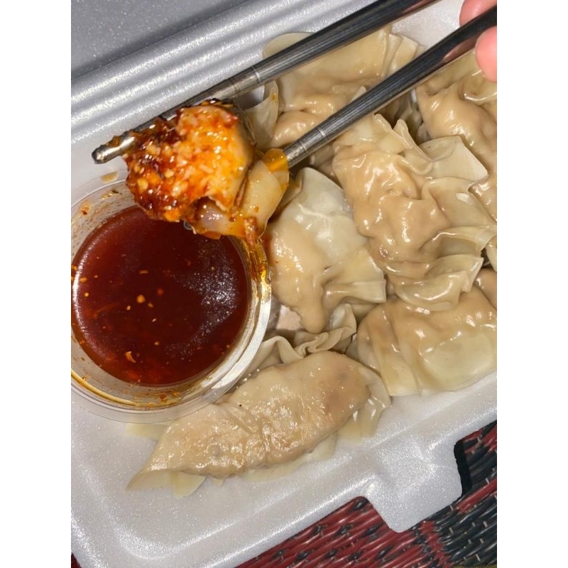 

Gyoza frozen free chili oil