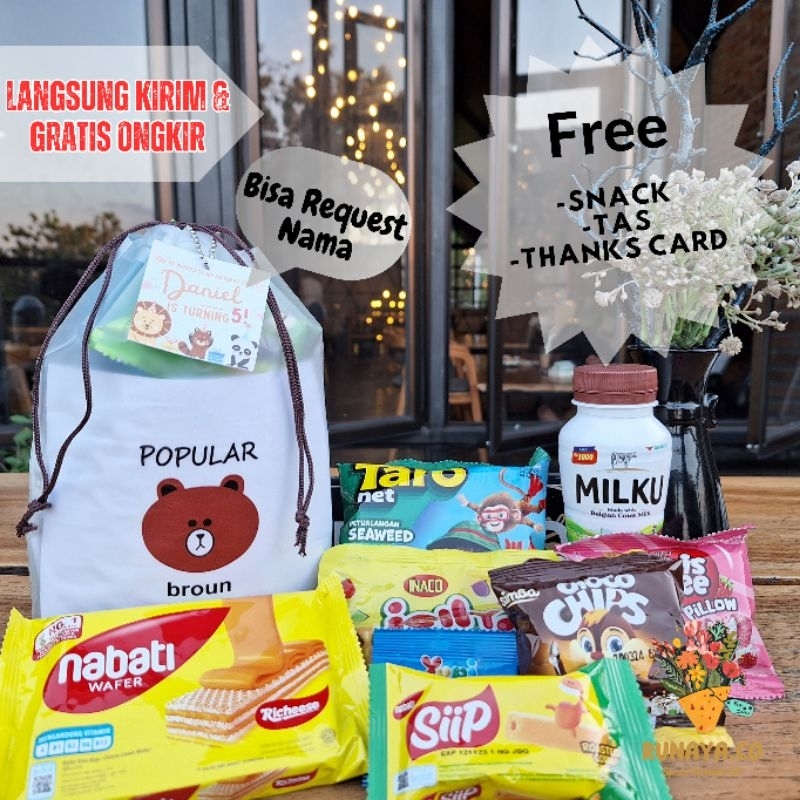 

[SPESIAL B] PARSEL ULANG TAHUN SPESIAL / HADIAH SNACK / PARSEL ANAK