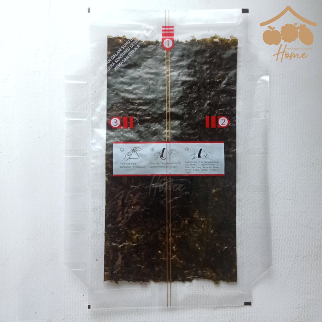 

ONIGIRI wrapper 1 lembar rumput laut nori Java Super Food seaweed