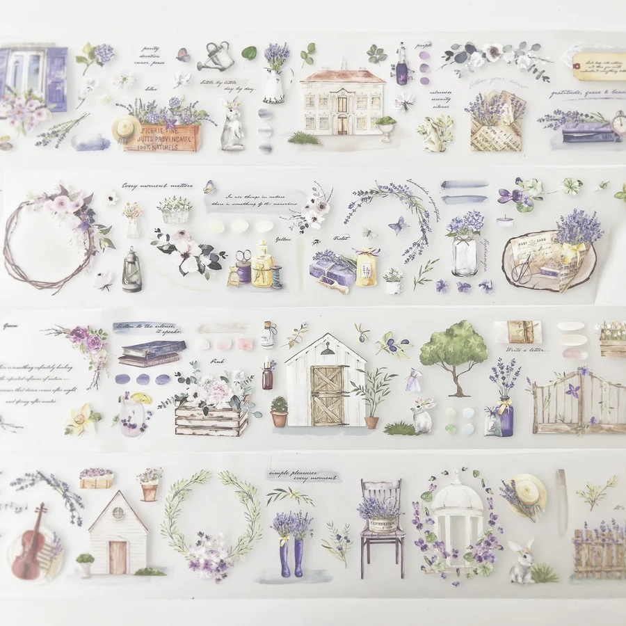 

Journal Pages Summer Romance PET Tape Samples