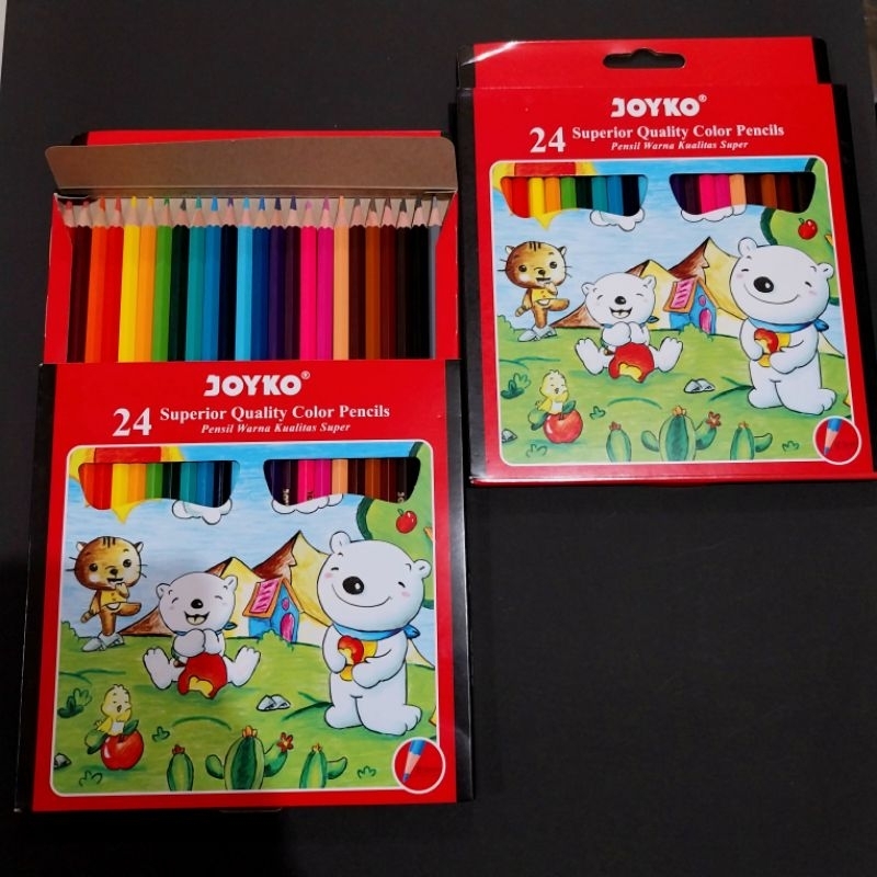 

(1 pcs) Pensil Warna Joyko 24 Warna Panjang CP-24PB