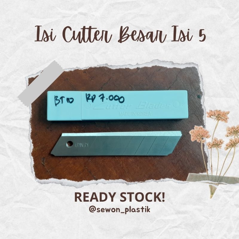 

Isi Cutter L150 Joyko isi 5 pcs