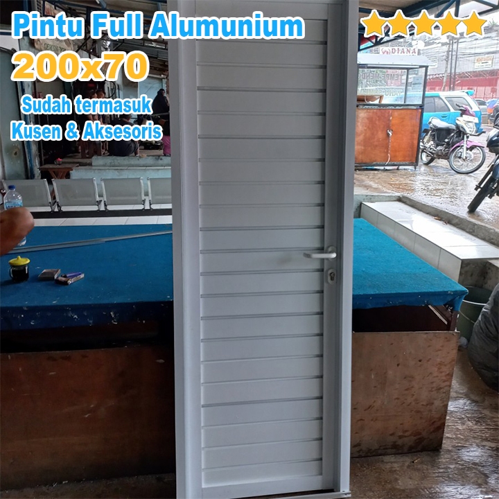 Pintu alumunium kamar mandi / Pintu aluminium modern / Kusen Alumunium