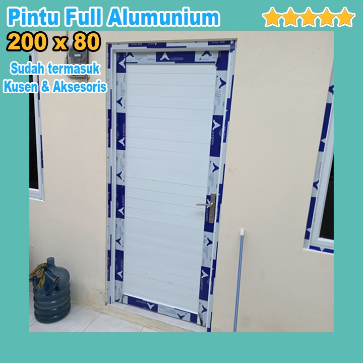 pintu panel alumunium 200x80 / Pintu alumunium rumah anti karat
