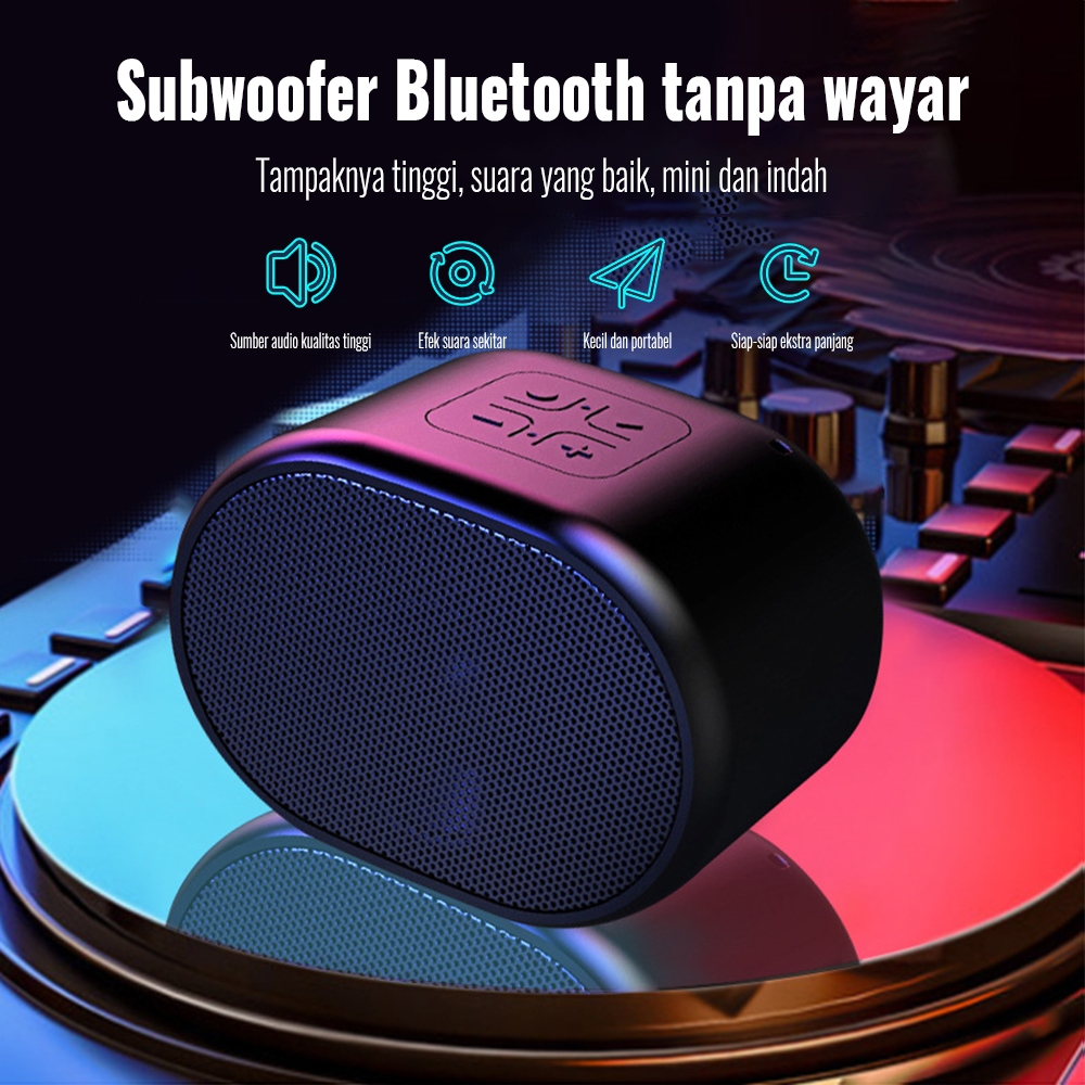 TWS Music Box Portable Waterproof Full Bass Bluetooth Speaker Original Stereo With HD Sound