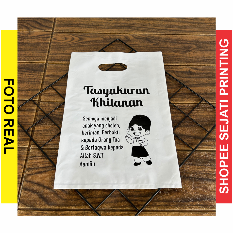 

(Isi 50pcs) Plastik Motif Sunatan, Plastik Hidangan, Plastik Khitanan, Plastik Sunat