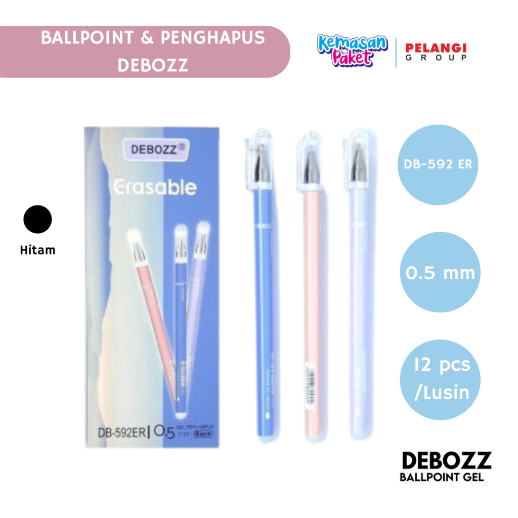 

BALLPOINT PULPEN DEBOZZ DP-592ER PULPEN PENGHAPUS