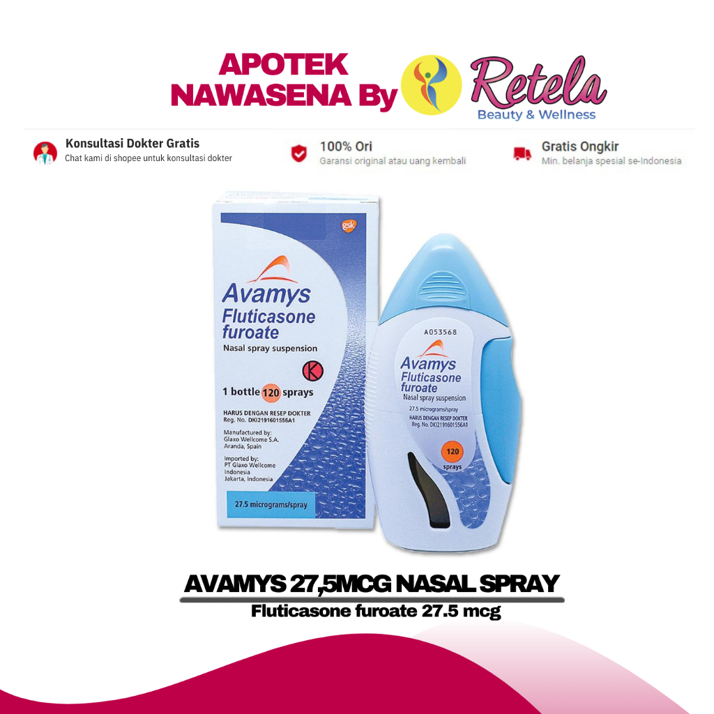 AVAMYS 27,5MCG NASAL SPRAY ( Fluticasone furoate 27.5 mcg )