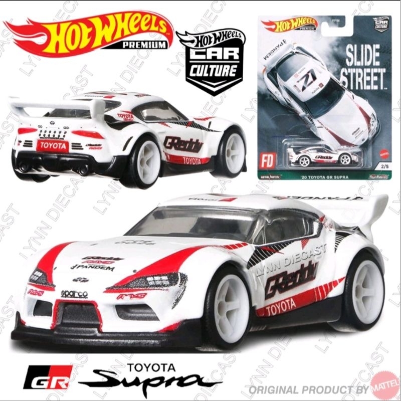 Hotwheels Premium '20 Toyota GR supra slide street