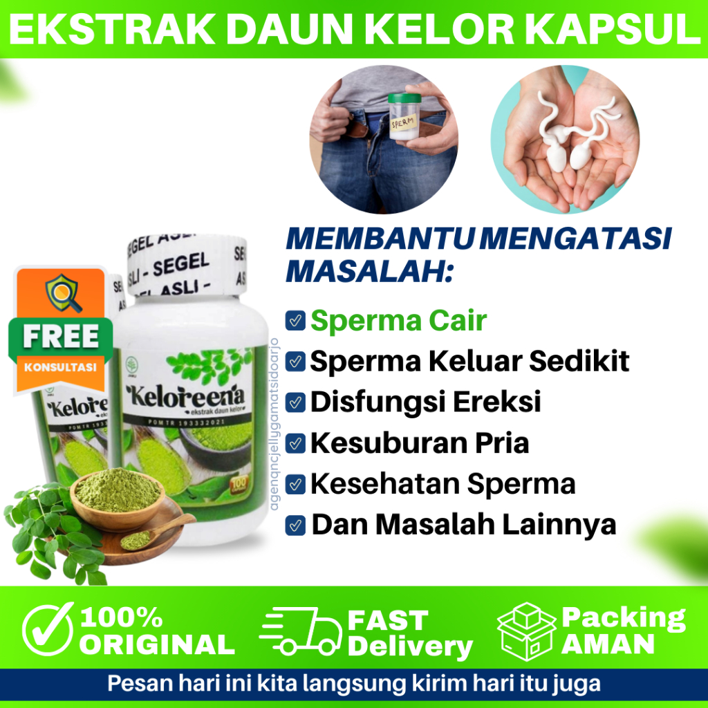 Obat Sperma Encer Jadi Kental - Obat Pengental Sperma - Sperma Jadi Banyak - Keloreena 100% Alami