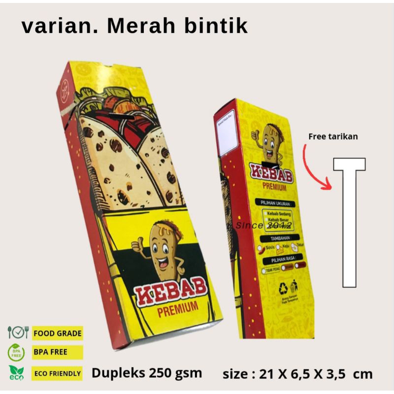 [COD] DESAIN TERBARU ISI 70 pcs Bungkus kebab bentuk kotak UNIVERSAL / Dus Kebab kotak / Kemasan keb