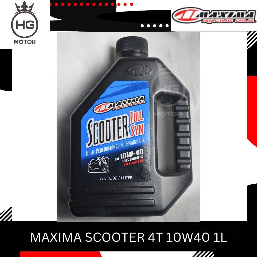 OLI MOTOR MAXIMA SCOOTER 4T 10W40 1L Untuk Motor Matic