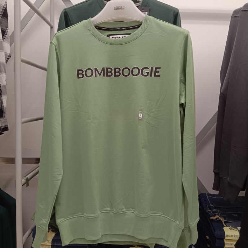 bombbogie sweater pria lembut nyaman bahan alus original matahari