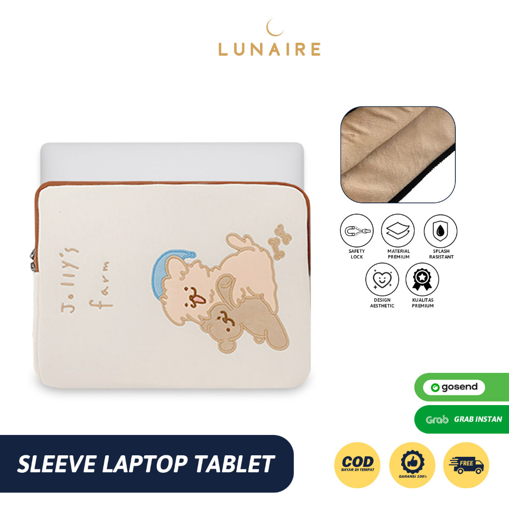 Lunaire Universal Pouch Laptop HP Asus Lenovo Macbook Ipad Air Pro Mini 4 5 6 7 8 9 10.5 10.9 11 13 