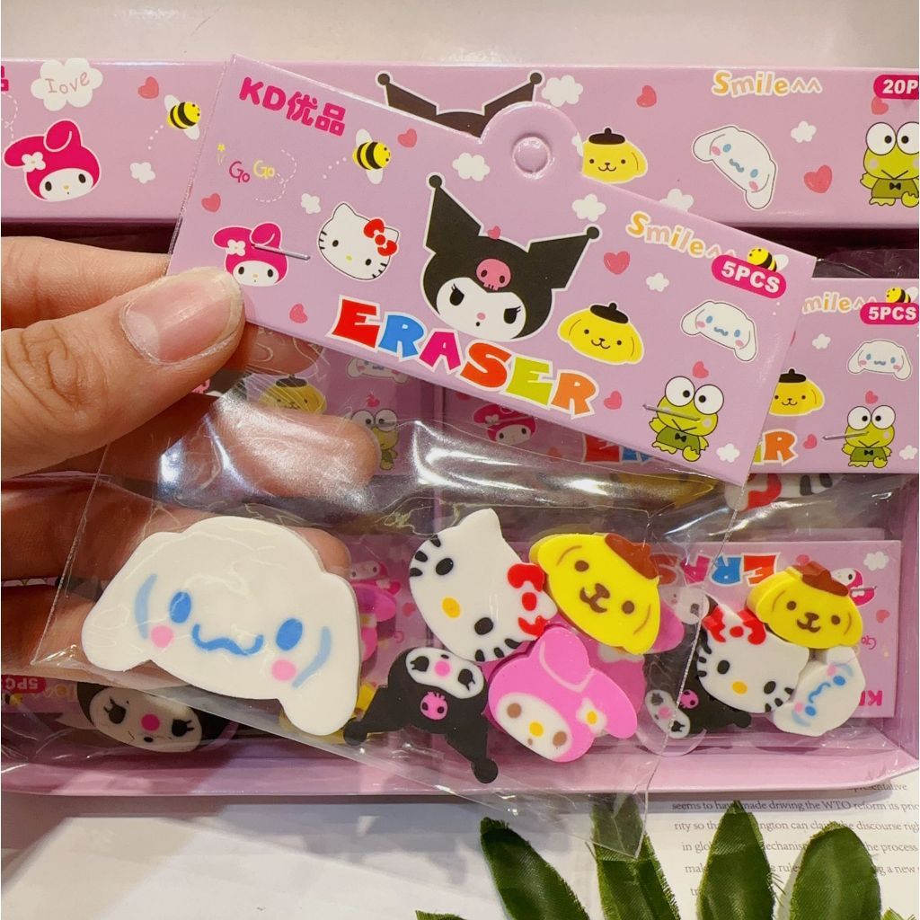 

Penghapus karakter sanrio isi 5 pcs / Eraser karakter / Penghapus karakter anak sekolah