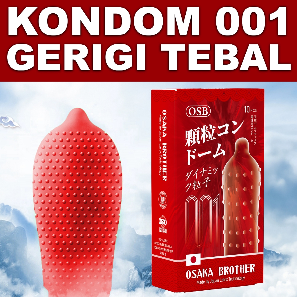 Japan Condom Dotted Rubbed 001 - Kondom Bergerigi dan Bersisik Kualitas Premium - OSB Japan Condom -