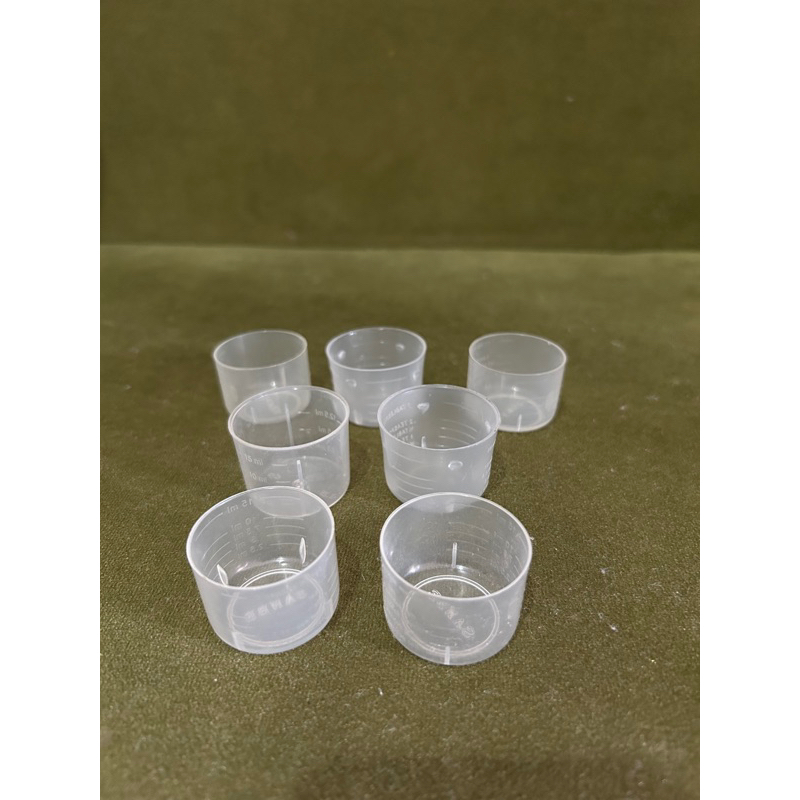 Preloved sendok takar ukur 5ml gelas takar cup sloki 15ml