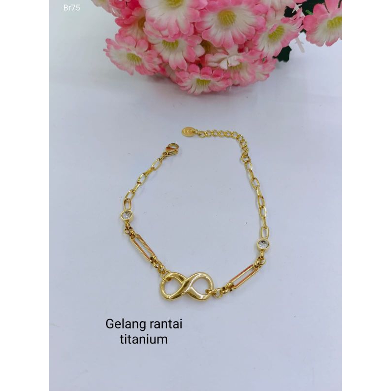 Gelang Titanium Wanita R44 Gelang Korea Style