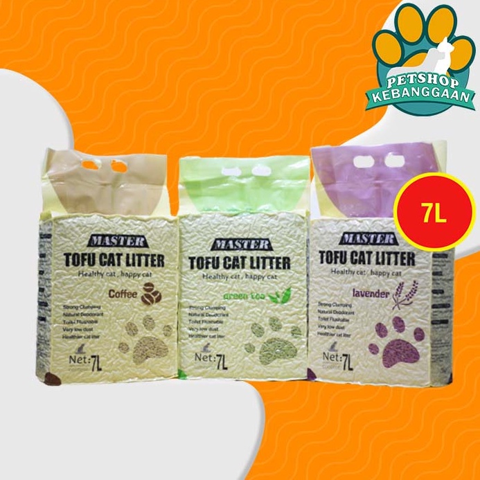 GROSIR Master Tofu Soya Cat Litter Pasir Gumpal Kucing 7 Litter