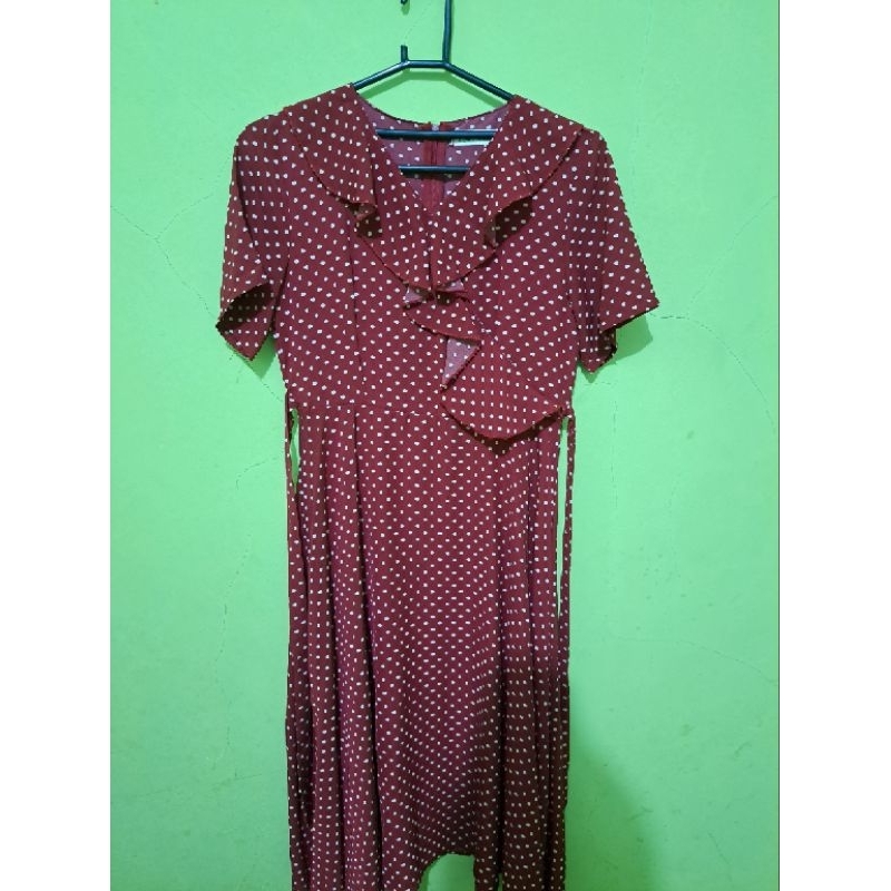 Preloved Dress Wanita Vintage Polkadot