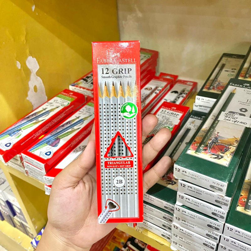 

(12 PCS) FABER CASTELL PENSIL 2B GRIP 2001 PENCIL PENSIL UJIAN*