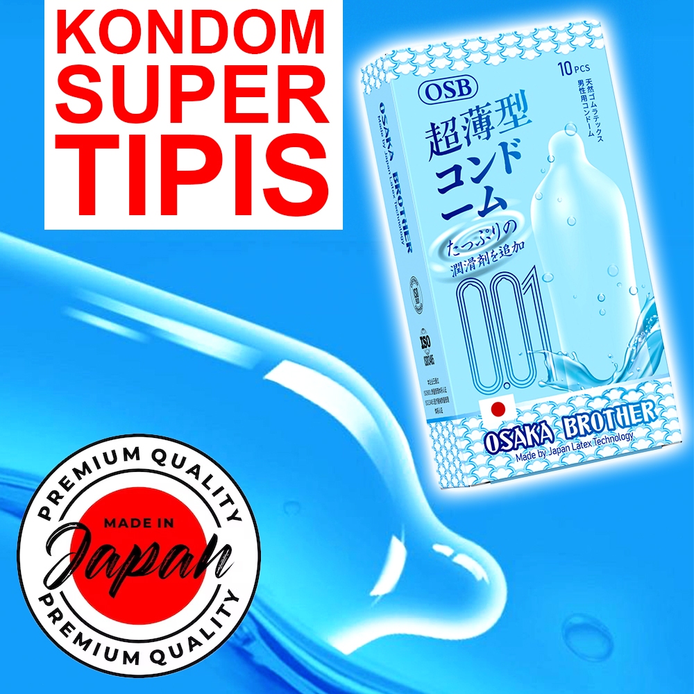 Japan Condom Dotted Rubbed 001 - Kondom Tipis dan Bergerigi Kualitas Premium - OSB Japan Condom - Pr
