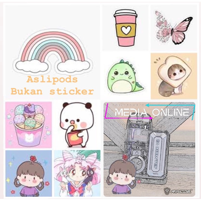 

Label sticker animasi/ Sticker tempel lucu aestetic terbaru