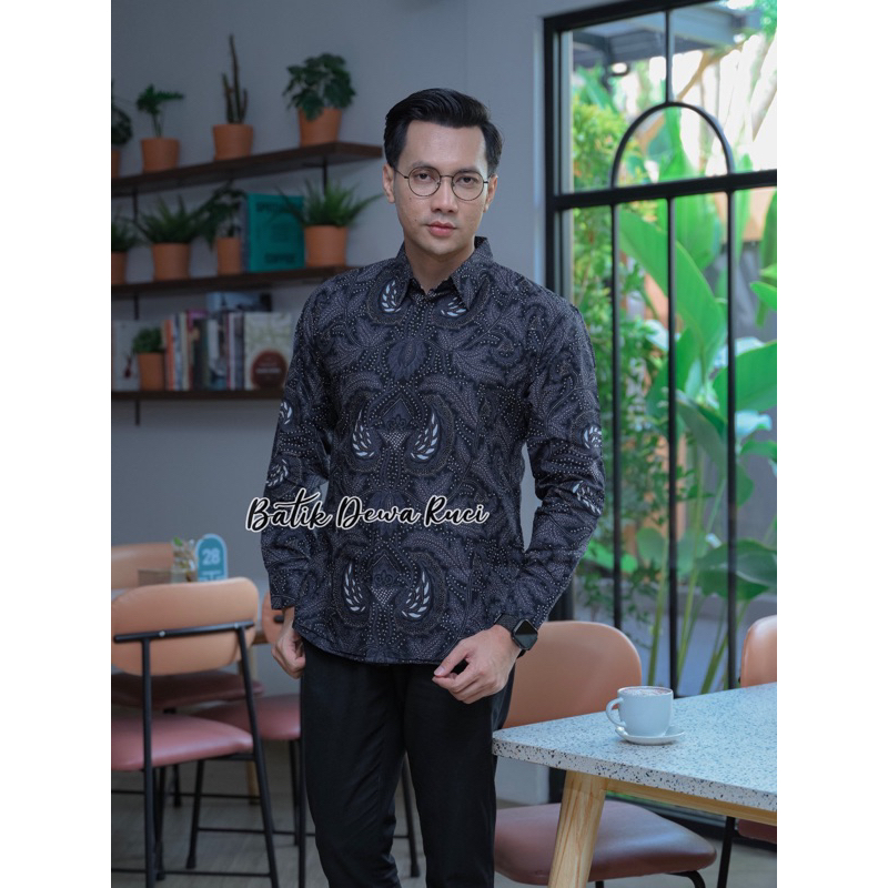 Batik Pria ENMA HITAM Full Furing Bahan Katun Halus High Quality