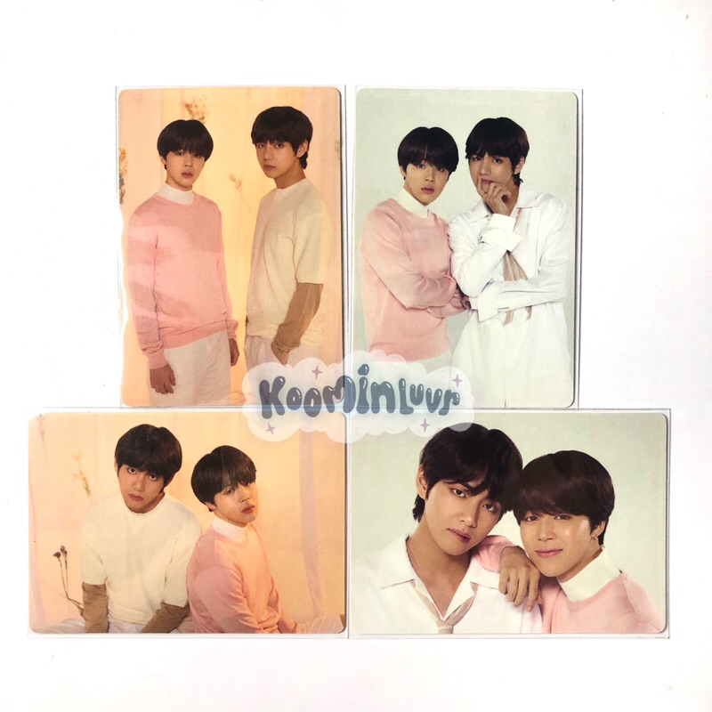 BTS Official MPC Mini Photocard Unit Vmin Taehyung Jimin LYS Love Yourself Set