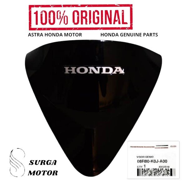 Aksesoris Visor Untuk Honda Genio 2019 - 2022 AKSESORIS RESMI ASLI ORI ORIGINAL HONDA AHM . 08R80-K0